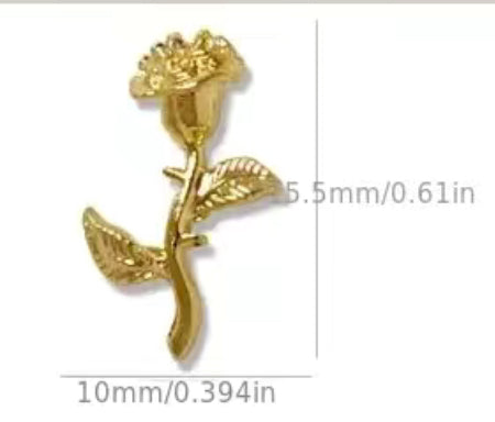 Gold Metal Roses